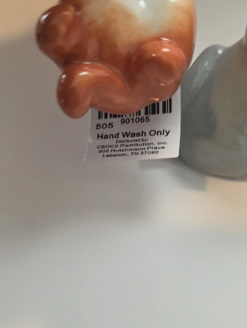 Cat Mini Ceramic Salt and Pepper Shakers - Orange & Gray
